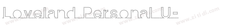 Loveland Personal U字体转换